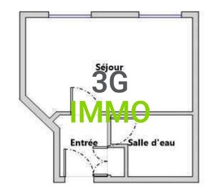  Appartement  vendre 1 pice 23 m