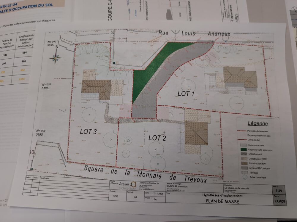 Vente Terrain Terrain constructible Trévoux