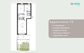  Appartement à vendre 58 m²