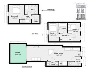  Appartement à vendre 5 pièces 96 m²