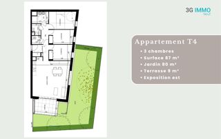  Appartement à vendre 4 pièces 