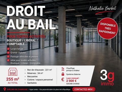   Cession droit au bail Vêtements Prêt à porter à Châlons-en-champagne 