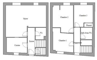  Maison � vendre 4 pi�ces 77 m� Pierrefeu-du-var