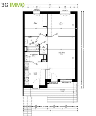  Appartement � vendre 3 pi�ces 