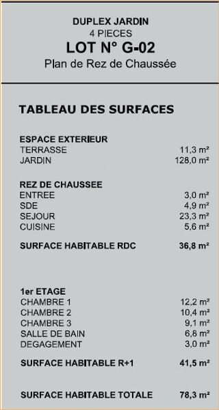  Appartement à vendre 4 pièces 78 m²