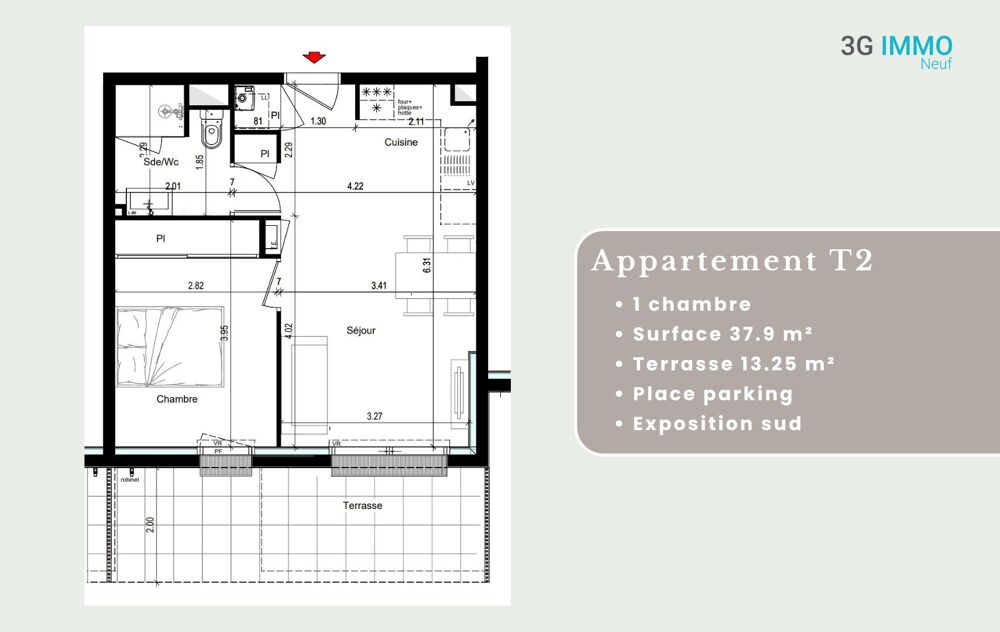 Appartement 2 pièces