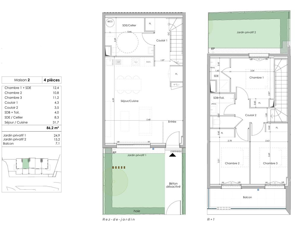 Vente Maison Maison 4 pièces La gaude