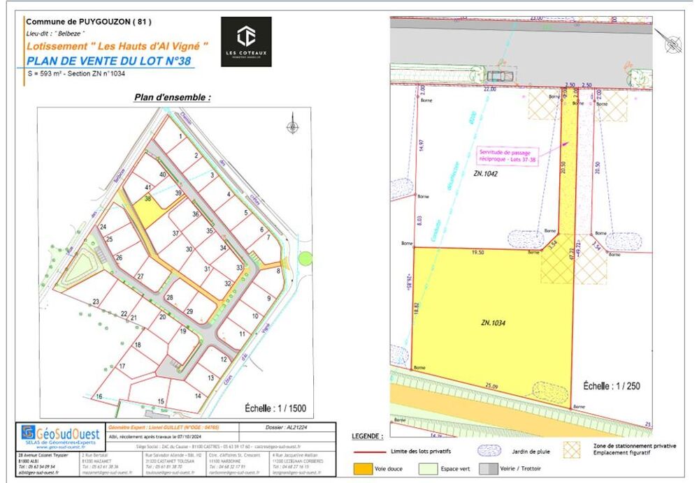 Vente Terrain Terrain constructible Puygouzon