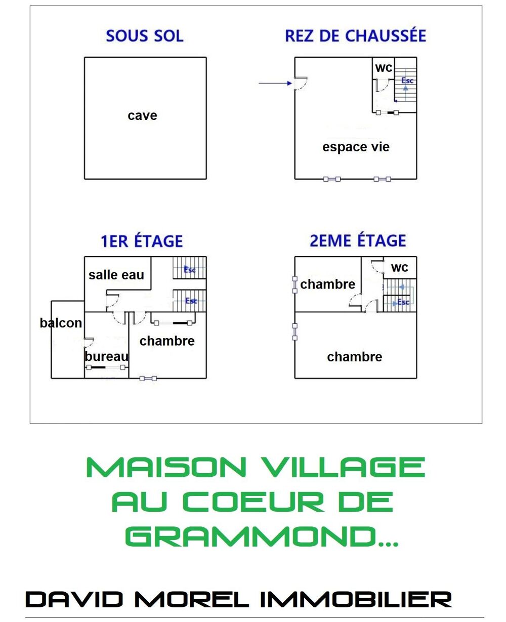 Maison de village 4 pièces