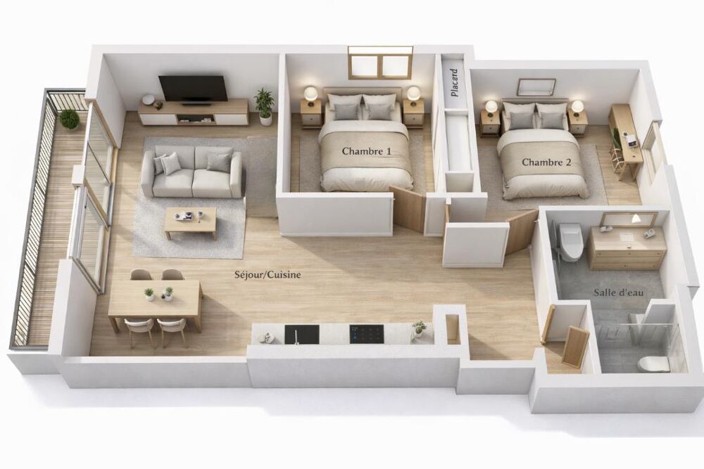 Appartement 3 pièces