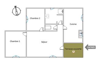  Maison � vendre 3 pi�ces 55 m�