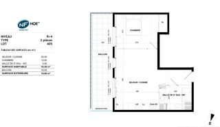  Appartement � vendre 2 pi�ces 44 m�