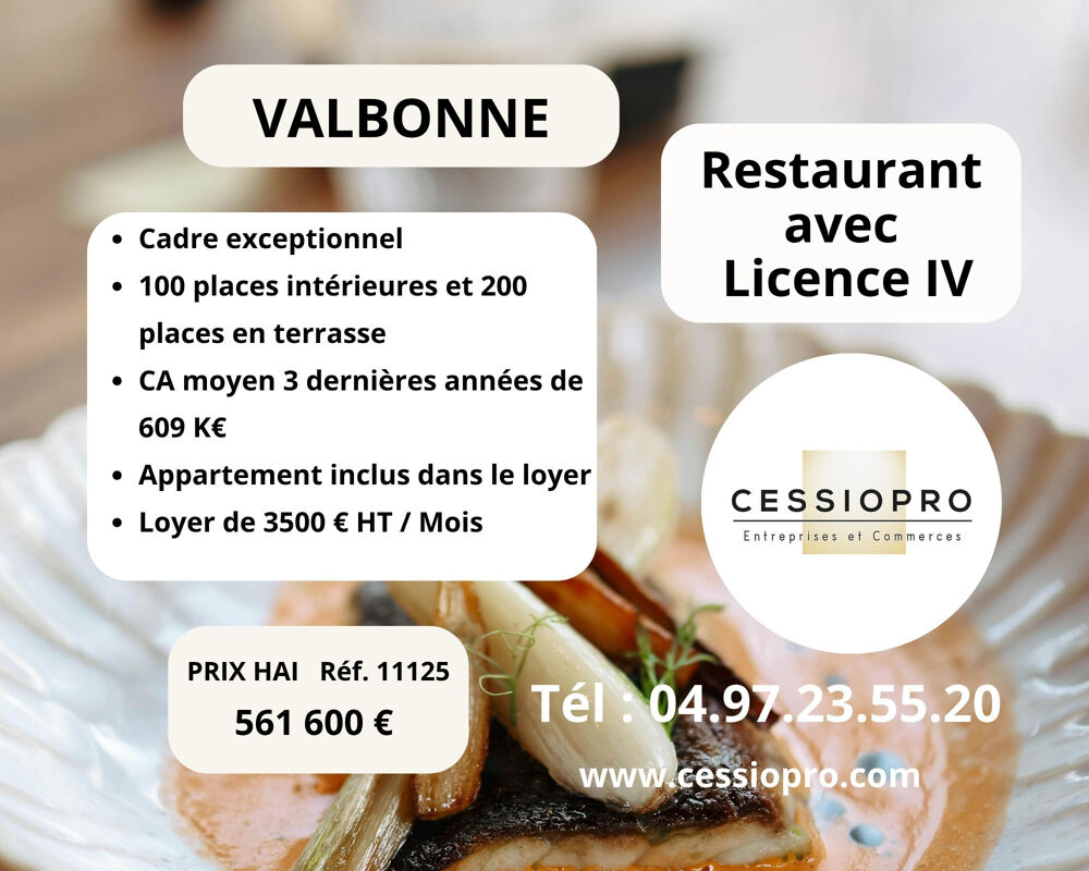   Valbonne   Sophia Antipolis   Restaurant avec licence 4 au cadre exceptionnel 