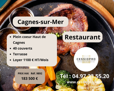 RESTAURANT CAGNES SUR MER 185300 06800 Cagnes sur mer