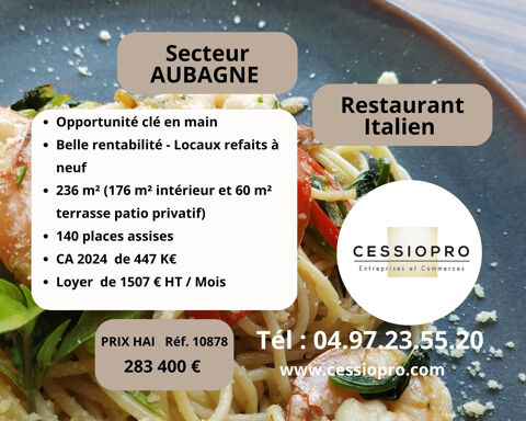 Restaurant italien avec patio privatif   Secteur d'Aubagne 283400 13400 Aubagne