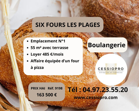 BOULANGERIE EN EMPLACEMENT No1 DANS UN CADRE DE VIE IDEAL A SIX FOURS 163500 83140 Six fours les plages