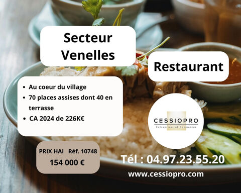 RESTAURANT   SECTEUR VENELLES   CA 226 K€ 154000 13610 Le puy ste reparade