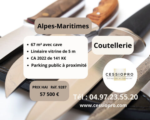 FONDS DE COMMERCE DE COUTELLERIE  ALPES MARITIMES 57500 06000 Nice