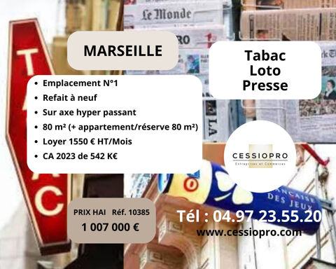 Emplacement No1, Tabac Loto Presse refait à Neuf, Marseille 1007000 13006 Marseille