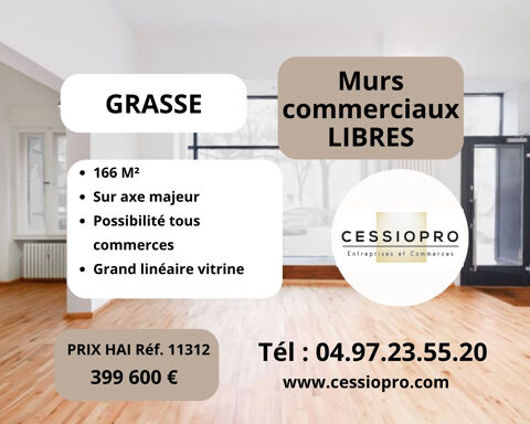 MURS COMMERCIAUX LIBRES 166 m2 GRASSE MATHIAS DUVAL 399600 06130 Grasse