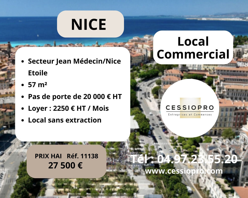   NICE HYPER CENTRE   LOCAL 57 M2 
