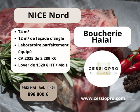   Boucherie Halal d'Angle   2 Million € de CA   Nice Nord 