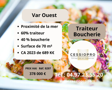 TRAITEUR BOUCHERIE A FORT POTENTIEL DE DEVELOPPEMENT SUR SECTEUR RECHERCHE VAR OUEST 378000 83150 Bandol