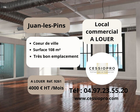 A louer, local commercial de plus de 100M2, emplacement attrayant, idéal bureau, Juan les Pins 4000 06160 Juan les pins