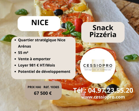 Snack-pizzeria à emporter avec un potentiel de développement XXL à Nice 67500 06200 Nice