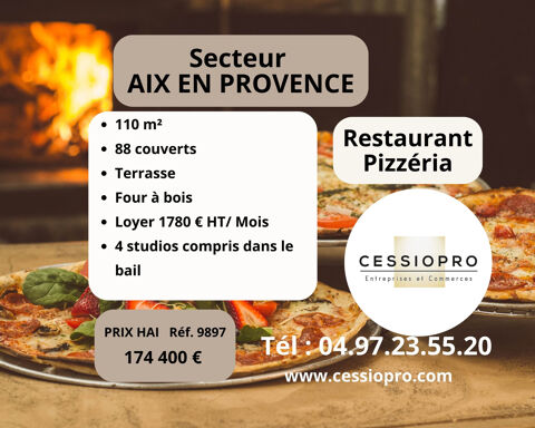 RESTAURANT TRADITIONNEL AVEC FOUR A PIZZA AU FEU DE BOIS EN PIERRE SECTEUR AIX EN PROVENCE 174400 13100 Aix en provence