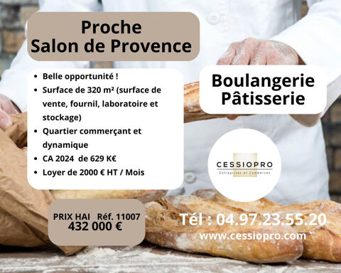 A vendre Boulangerie p&acirc;tisserie artisanale - CA 600 K€ - proche Salon de Provence 432000 13300 Salon de provence