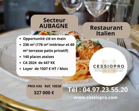 Restaurant italien avec patio privatif   Secteur d'Aubagne 327000 13400 Aubagne