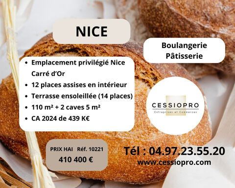 Boulangerie-P&acirc;tisserie   Emplacement privil&eacute;gi&eacute; dans le Carr&eacute; d'Or &agrave; Nice 410400 06000 Nice