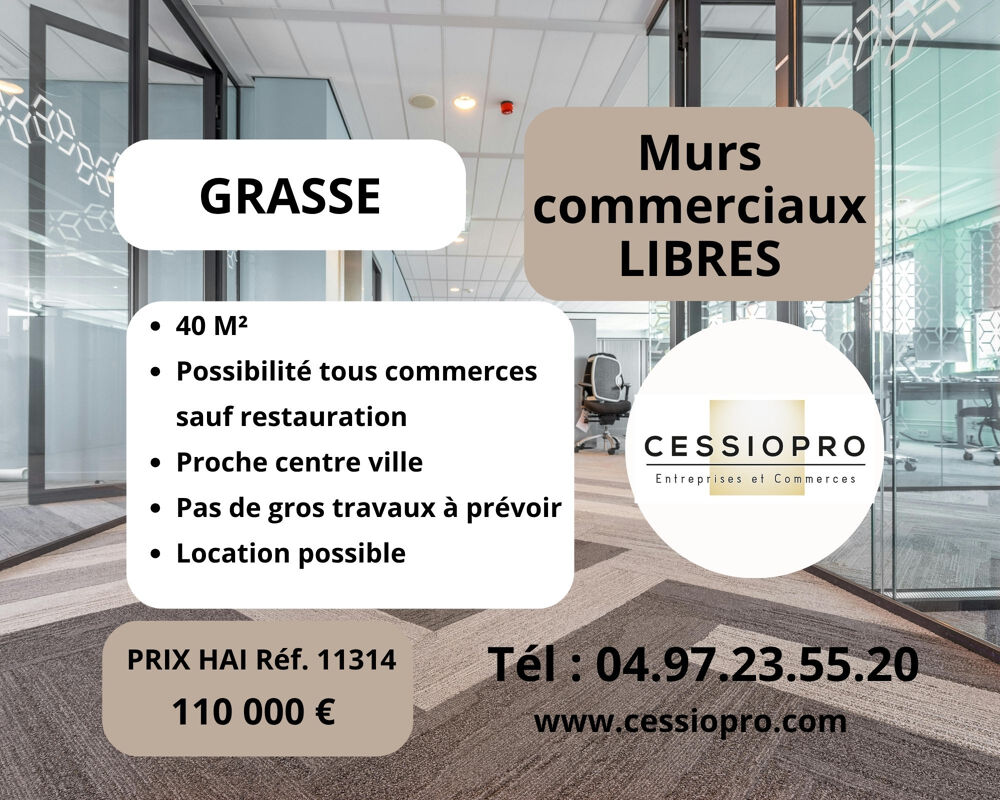  MURS COMMERCIAUX LIBRES GRASSE MATHIAS DUVAL 