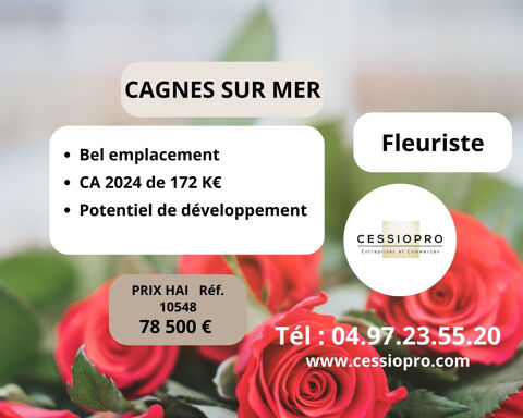 Fleuriste   bel emplacement   CA 172K - Potentiel développement   CAGNES SUR MER 78500 06800 Cagnes sur mer