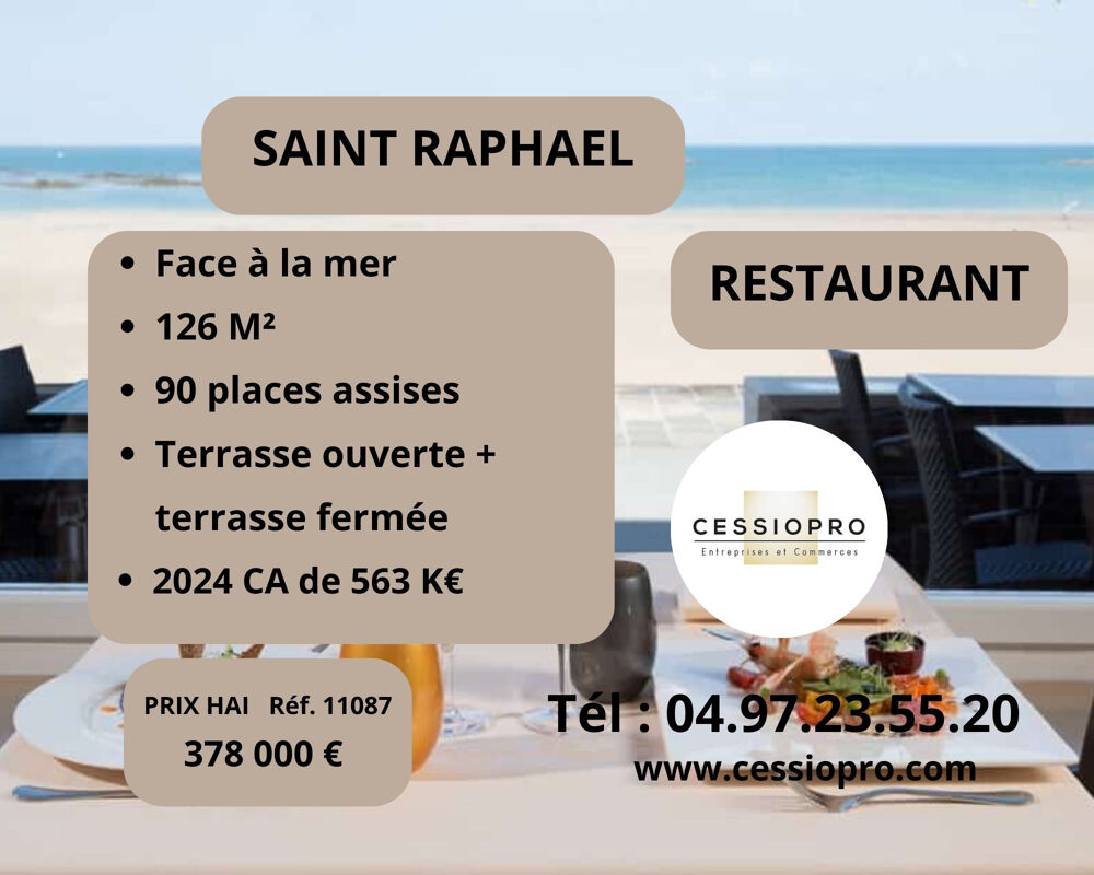   Très beau restaurant traditionnel face à la mer Saint Raphaël 