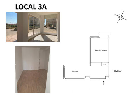 LOCATION PURE LOCAL COMMERCIAL 41,24 M2 ANTIBES LES PINS 950 06160 Antibes