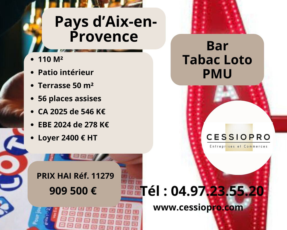   A vendre Bar Tabac Loto PMU, avec Terrasse, Pays d'Aix en Provence Aix en provence