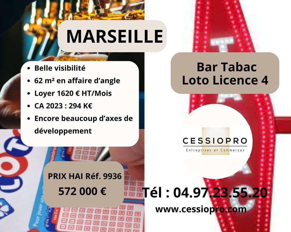   Bar Tabac Loto Licence 4, sur Marseille 