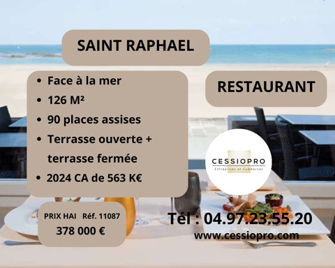 Tr&egrave;s beau restaurant traditionnel face &agrave; la mer Saint Rapha&euml;l 378000 83700 St raphael