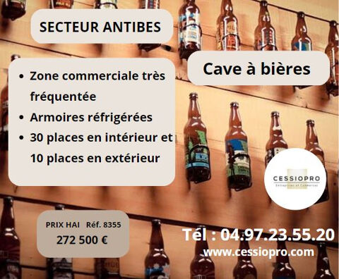 Cave &agrave; bi&egrave;re, &agrave; emporter et sur place, secteur ANTIBES 272500 06600 Antibes