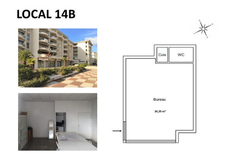 LOCATION PURE LOCAL COMMERCIAL 34 M2 ANTIBES LES PINS 802 06160 Antibes