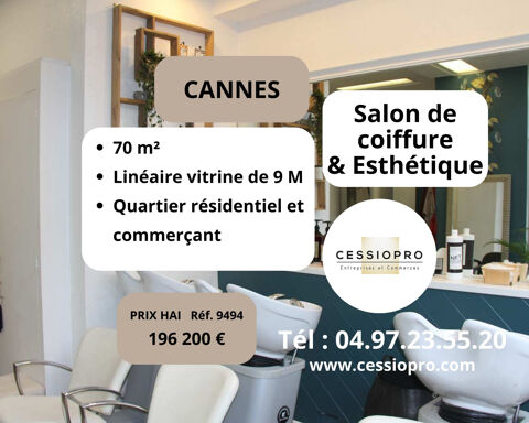 Salon de coiffure et institut d'esthétique à Cannes 196200 06400 Cannes