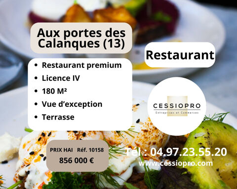 RESTAURANT PREMIUM - LICENCE IV   CA 1M� - AUX PORTES DES CALANQUES (13) 856000 13260 Cassis
