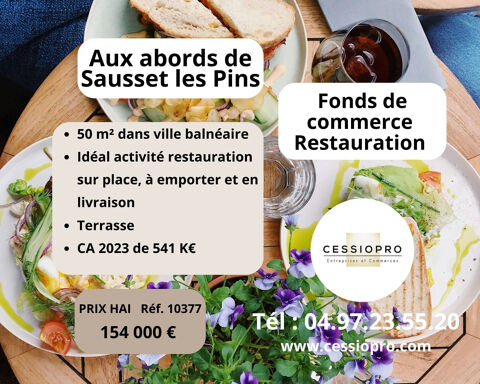 LOCAL POUR RESTAURATION ID&Eacute;AL VAE AVEC CUISINE SEMI EQUIP&Eacute;E AUX ABORDS DE SAUSSET 154000 13960 Sausset les pins