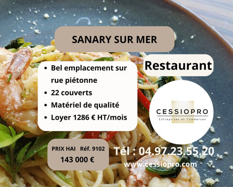 Restaurant connu pour sa cuisine traditionnelle de qualit&eacute; en plein c�ur de Sanary sur mer 143000 83110 Sanary sur mer