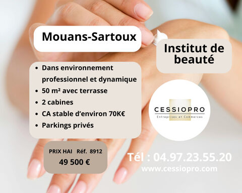 INSTITUT DE BEAUTÉ ÉLÉGANT   2 CABINES   PARKING PRIVÉ   MOUANS-SARTOUX - ALPES-MARITIMES 49500 06370 Mouans sartoux