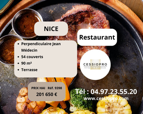 NICE PERPENDICULAIRE JEAN-MEDECIN -   RESTAURANT TRADITIONNEL 201650 06000 Nice