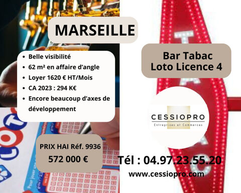 Bar Tabac Loto Licence 4, sur Marseille 572000 13014 Marseille
