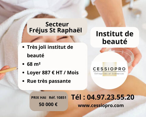 Tr&egrave;s joli Institut de beaut&eacute; et soins au cœur de la ville ,  Secteur Fr&eacute;jus Saint Rapha&euml;l - Baisse de prix 50000 83600 Frejus
